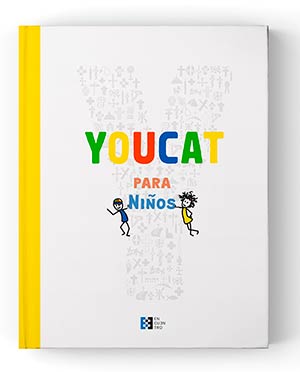 Les confío el YOUCAT para niños. No se cansen de preguntar y de dar razón de su fe. No permanezcan callados cuando las preguntas de sus hijos les apremien. Sean una cadena viviente que haga posible que el Evangelio esté presente, de generación en generación, en nuestras familias, comunidades y en la Iglesia.
