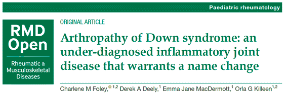 Artritis Síndrome de Down